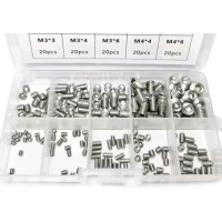 200шт. М3-М8 гужон (гвинт) з внутрішнім шестигранником нерж.