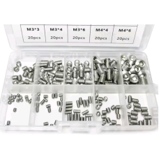 200шт. М3-М8 гужон (гвинт) з внутрішнім шестигранником нерж.