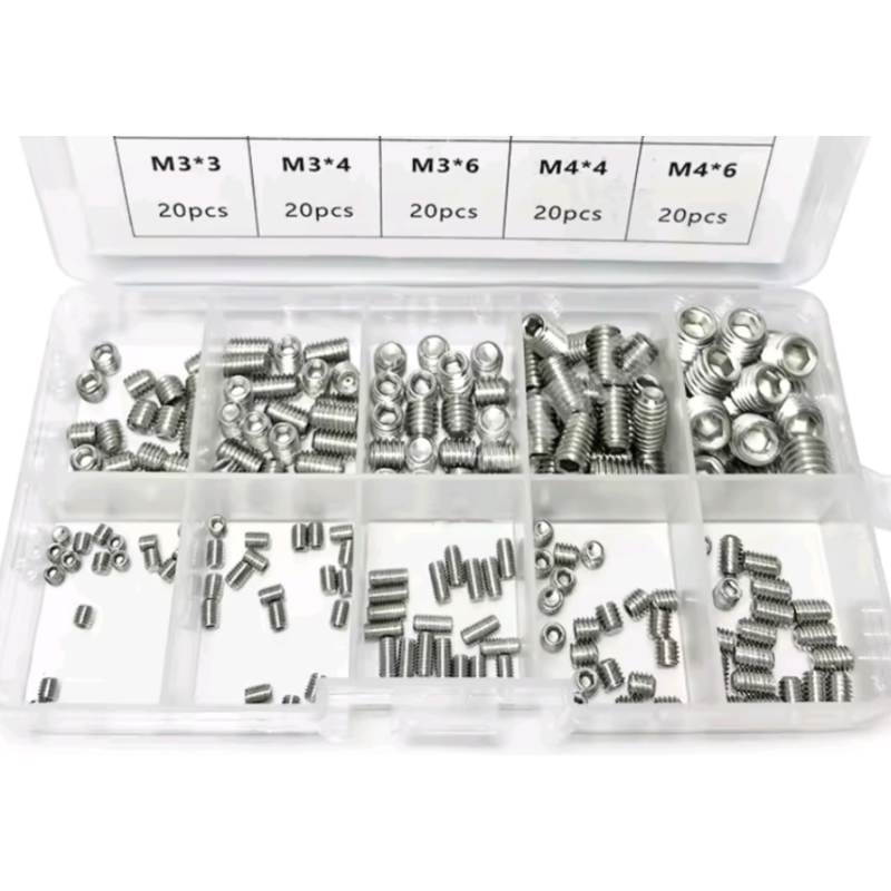 200шт. М3-М8 гужон (гвинт) з внутрішнім шестигранником нерж.