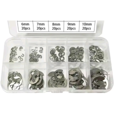 200шт. Стопорне кільце комплект нерж. сталь