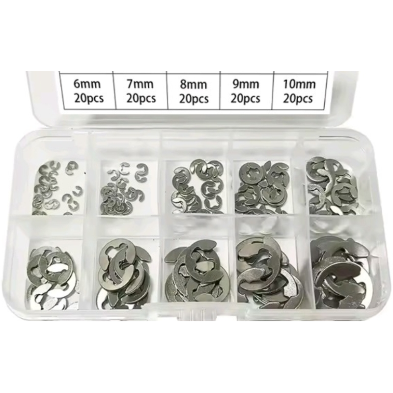 300шт. стопорні кільця комплект нерж. сталь